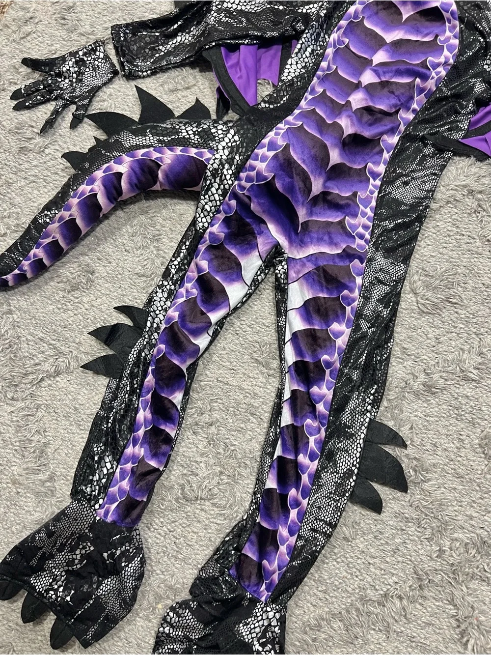 Spooktacular Creations Purple Dragon Costume Kids Size SM 5-7YRS Complete 5-PC